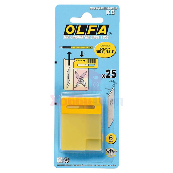 Сменные лезвия OLFA KB для макетного ножа 25 шт